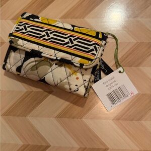 Vera Bradley Yellow and Black Floral Wallet
